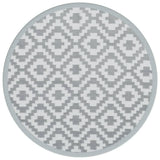 Vidaxl à l'extérieur du tapis Arakil Ø160 cm Gray en polypropène