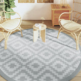 Vidaxl outside rug arakil Ø 200 cm polypropene gray