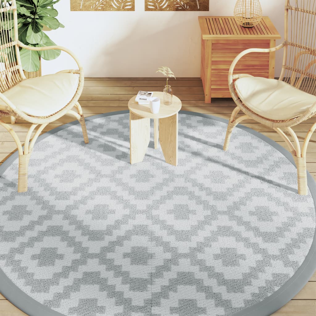 Vidaxx Outdoor-Teppich Arakil ø 200 cm Polypropylen grau