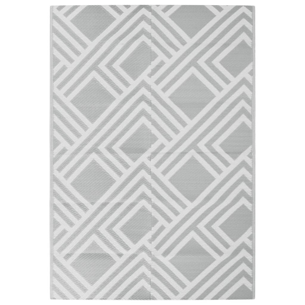 Vidaxl extérieur tapis arakil 160x230 cm pp gris