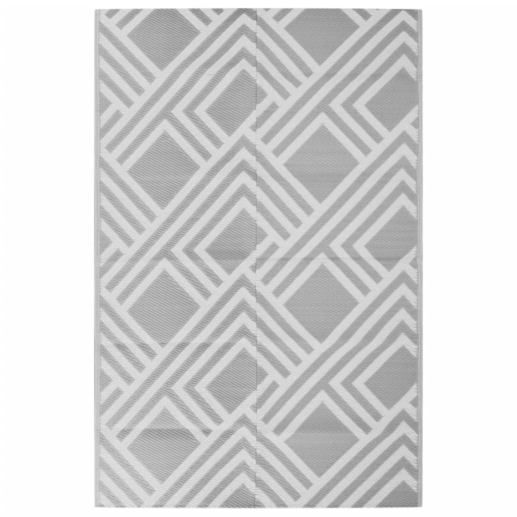 Vidaxl extérieur tapis arakil 190x290 cm pp gris