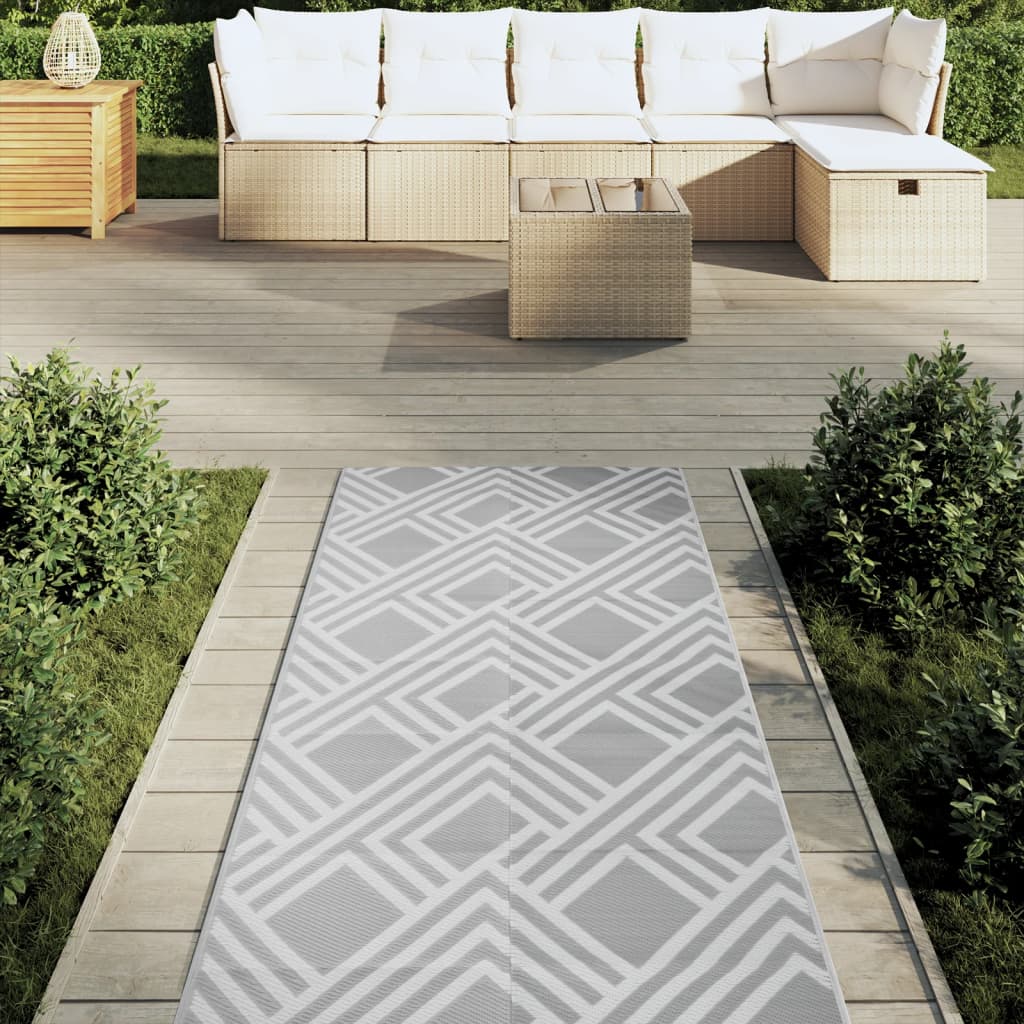 Vidaxx Outdoor-Teppich Arakil 80x250 cm PP grau