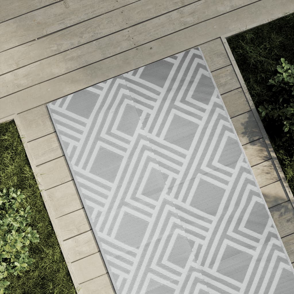 Vidaxx Outdoor-Teppich Arakil 80x250 cm PP grau