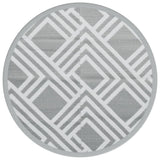 Vidaxl outside rug arakil Ø120 cm polypropene gray