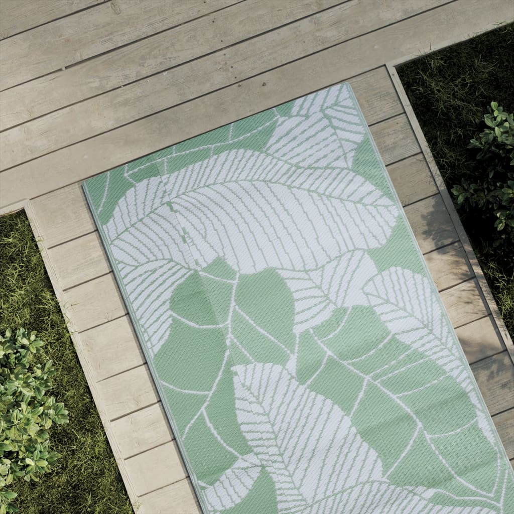 Vidaxl outside rug Aakil 80x250 cm Polypropene green