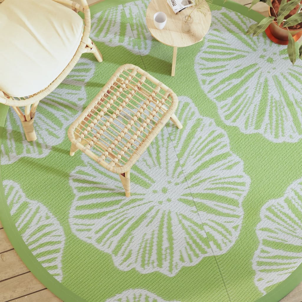 VidaXL outside rug arakil Ø 200 cm Polypropene green