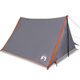 VidaXL Zelt 2-Personen wasserdicht grau und orange