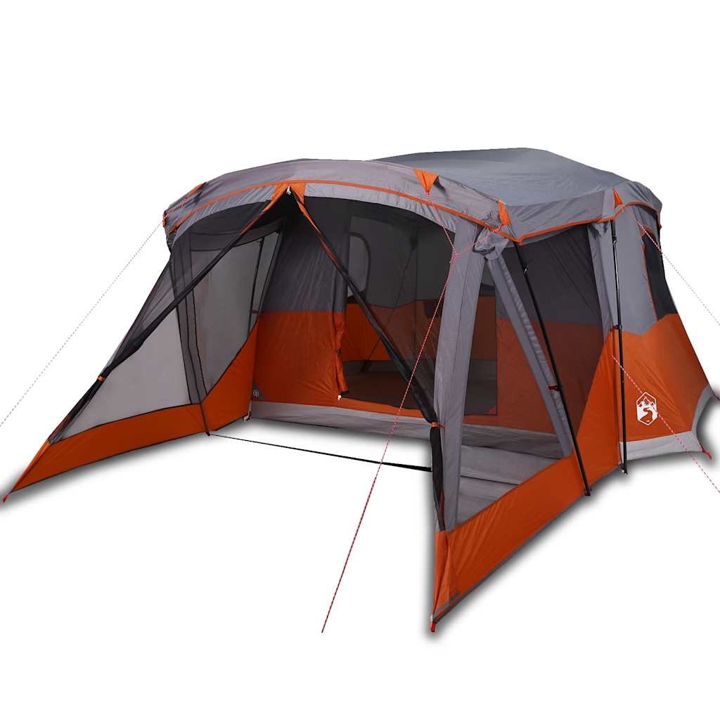 Tienda Vidaxl con toldo de una naranja impermeable de 4 personas