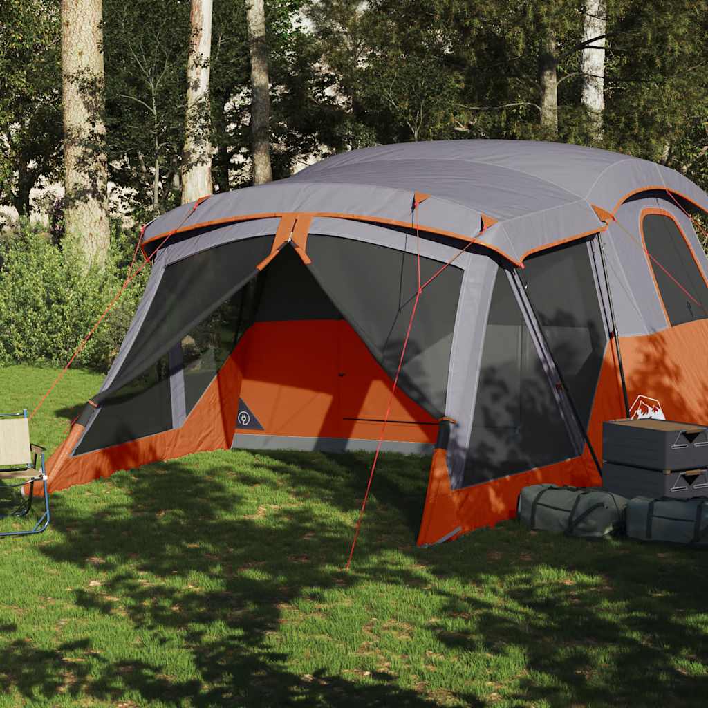 Tenda Vidaxl con tenda da sole arancione impermeabile