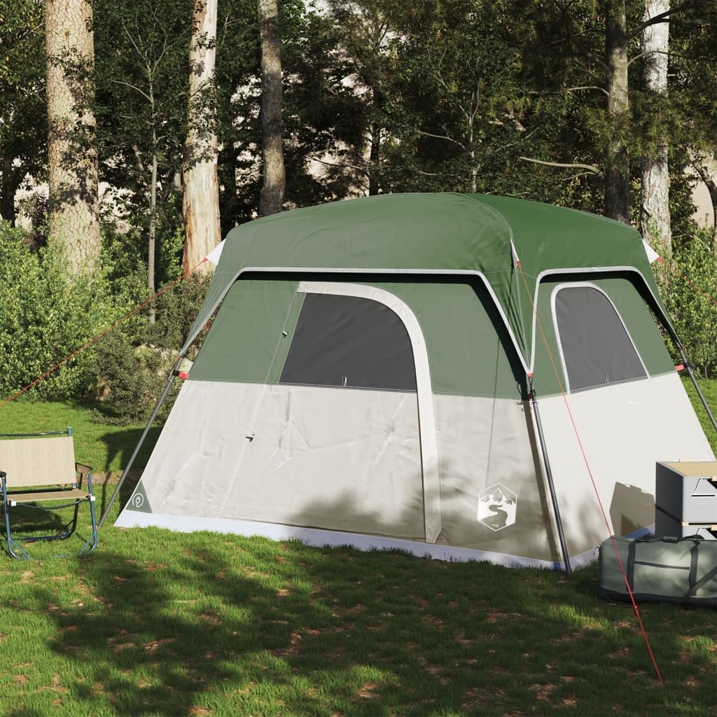 Vidaxl Tent 4 persone impermeabile verde