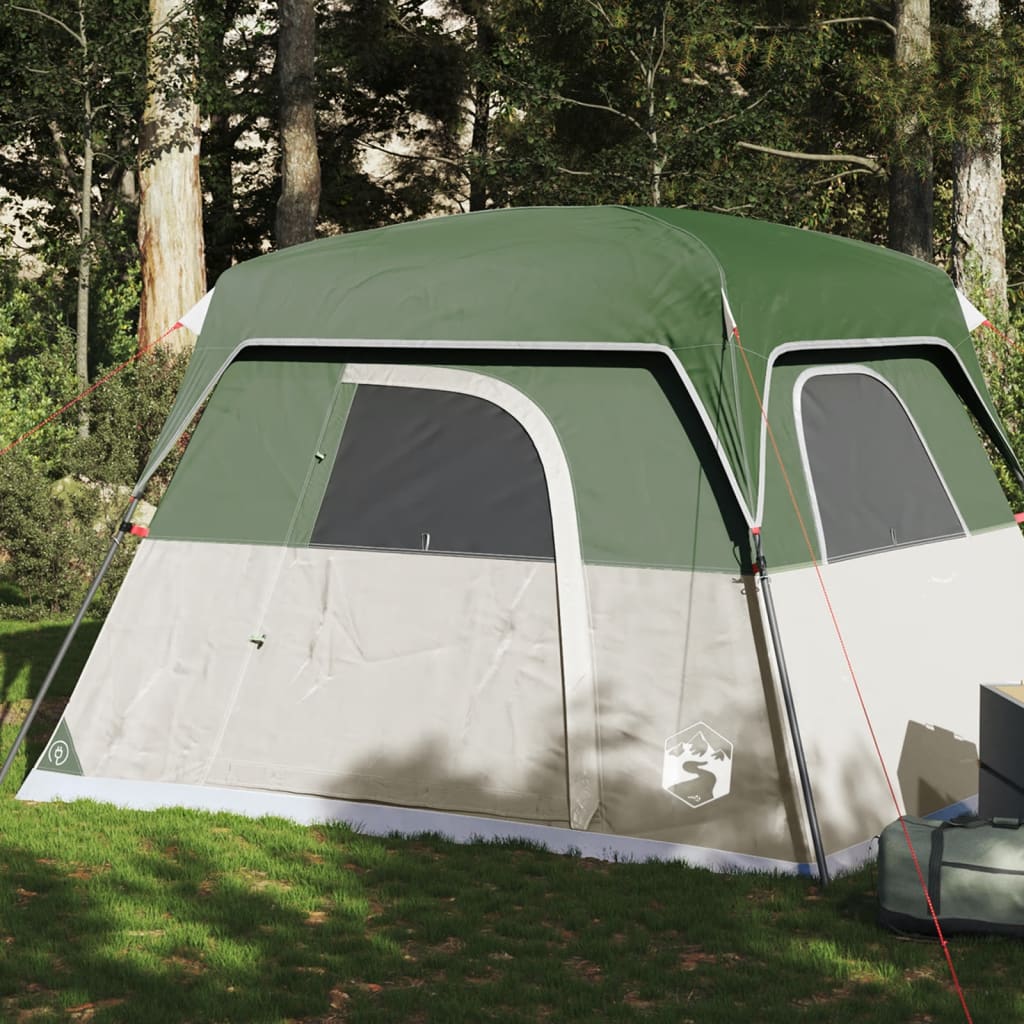 Vidaxl Tent 4 persone impermeabile verde