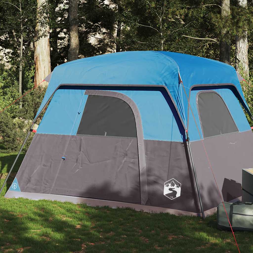 Vidaxl tent 4-persoons waterdicht blauw