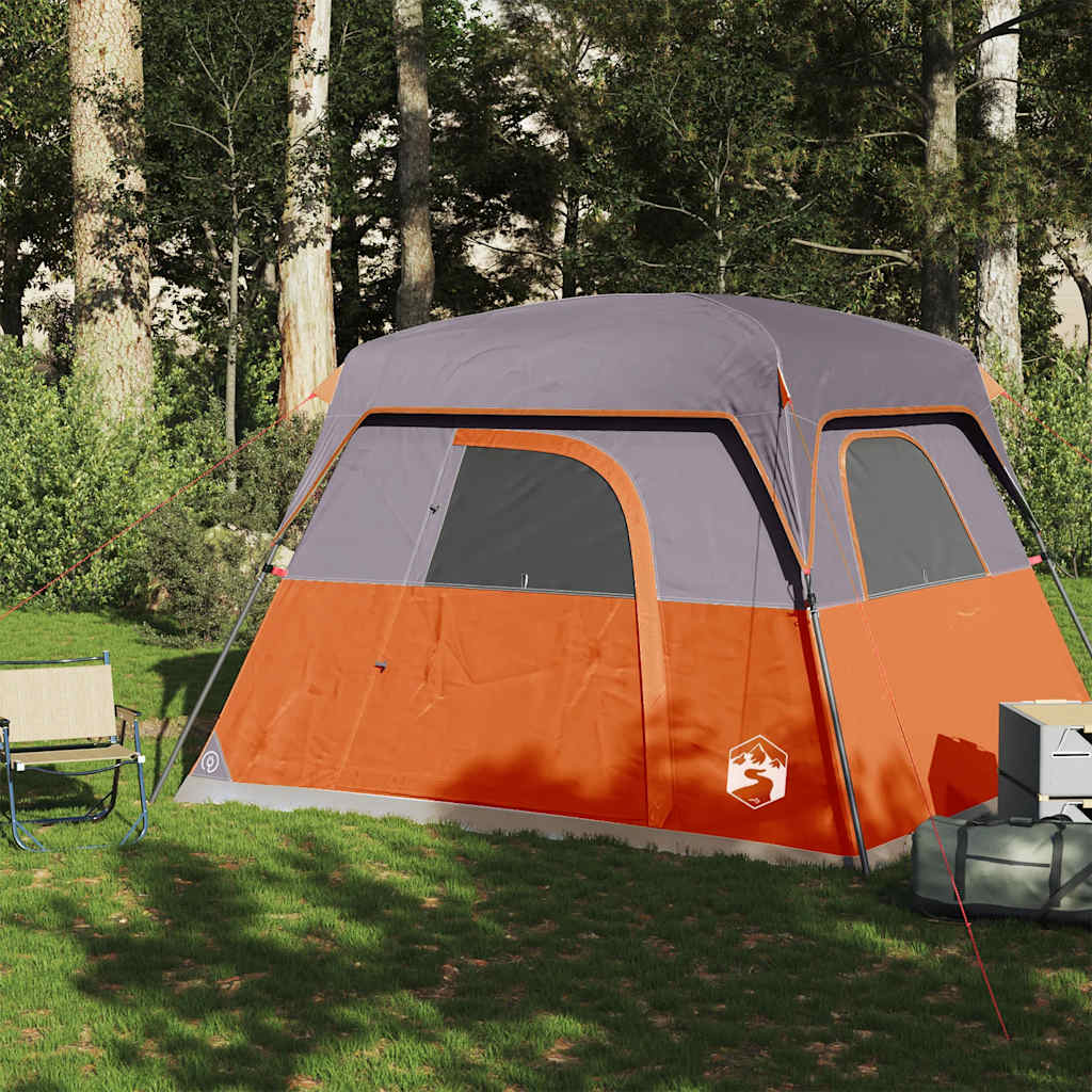 VidaXL Zelt 4-Personen wasserdicht orange