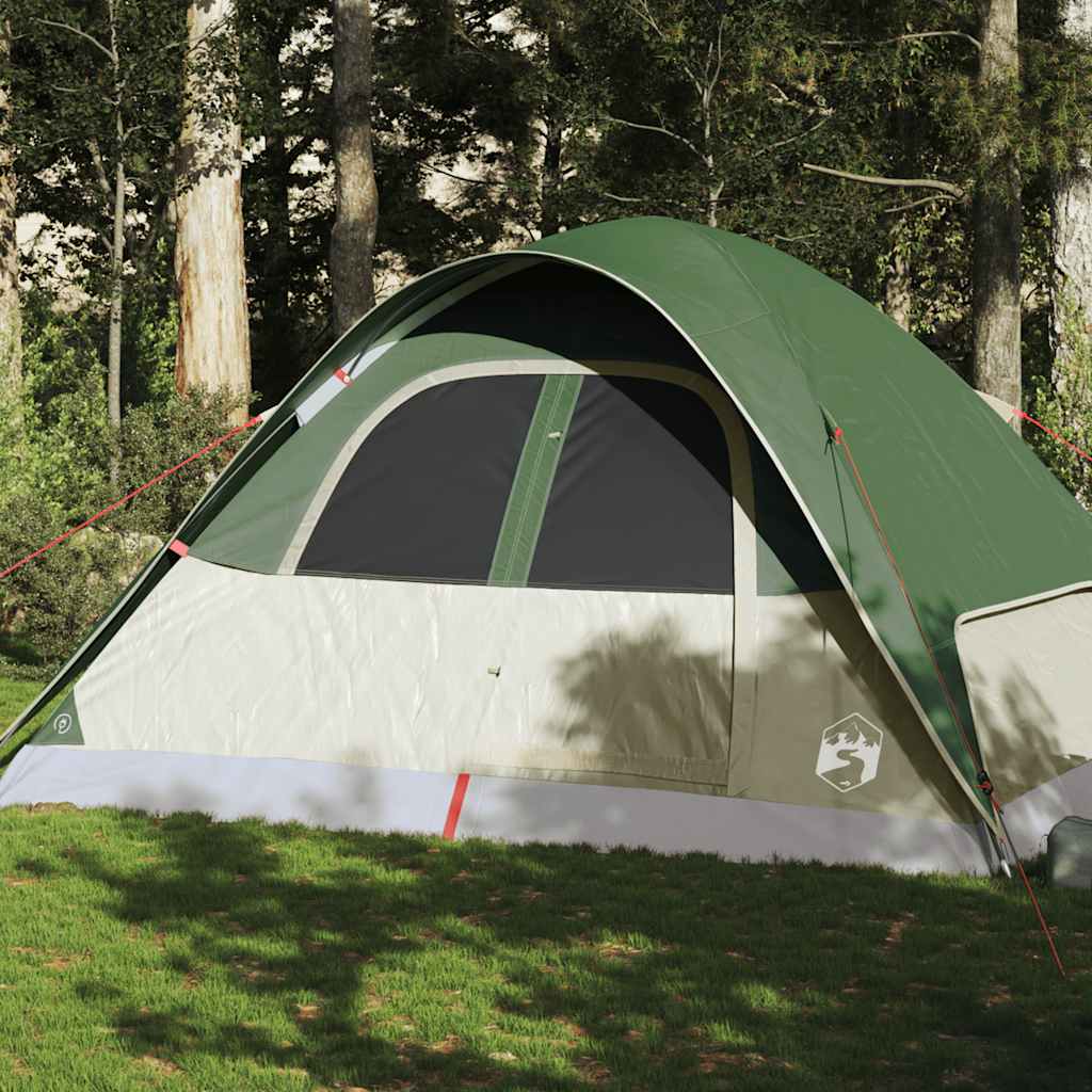 VidaXL Dome tent 6-person Waterproof Green