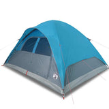 Vidaxl dome tente 6 personnes imperméables bleu