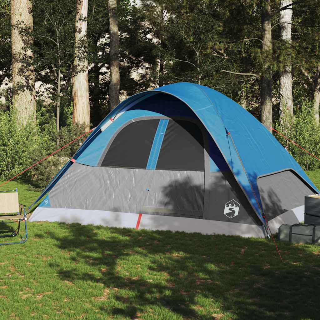 Vidaxl Dome Tenda Blu impermeabile per 6 persone