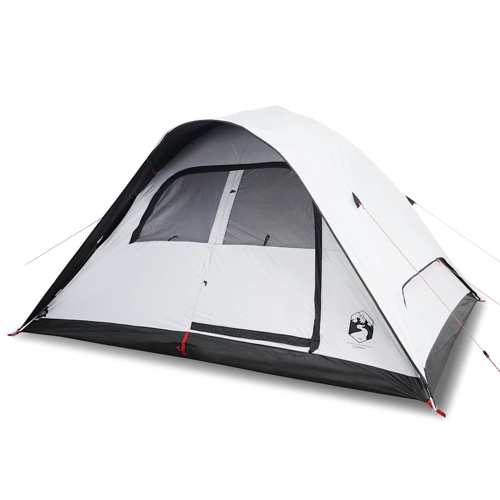 Vidaxl Dome Tent de 6 personas impermeabilizando polvo blanco