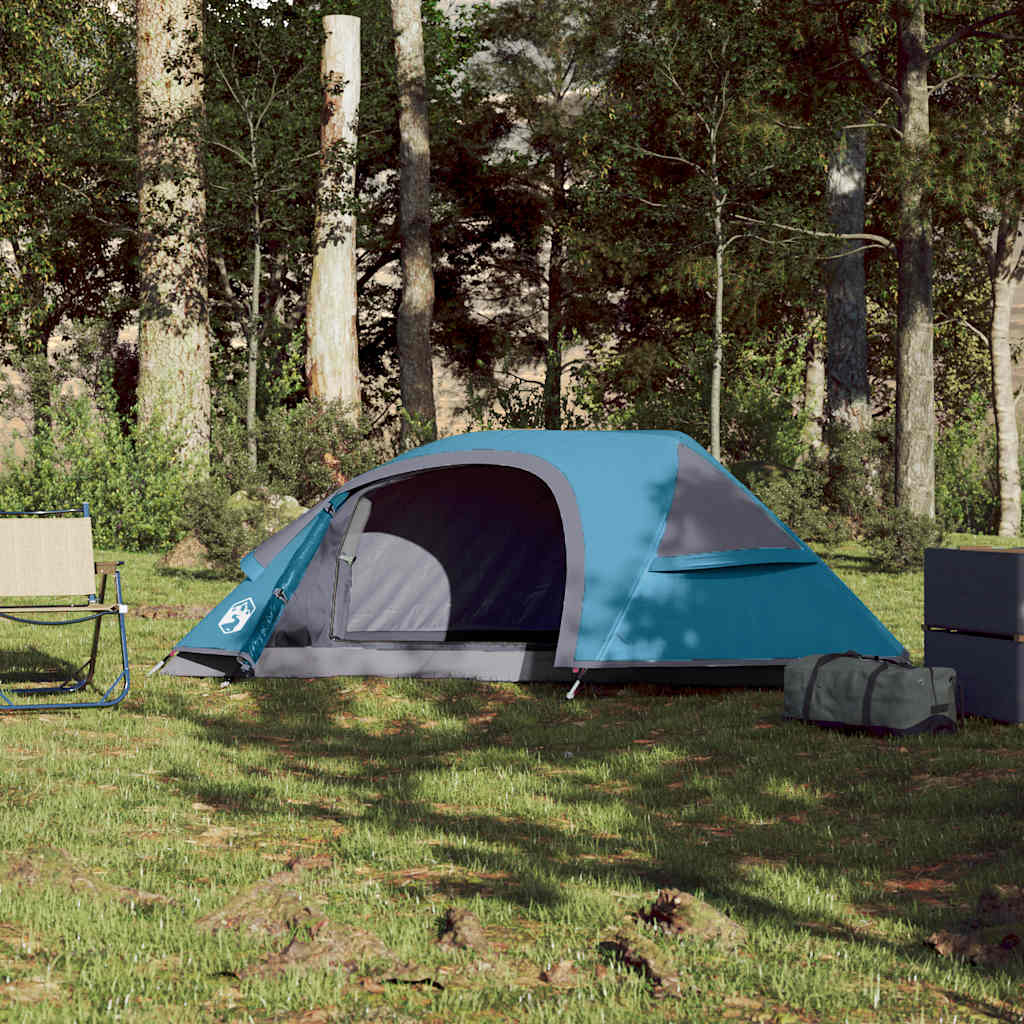 Vidaxl dome tente 1 personne étanche bleu