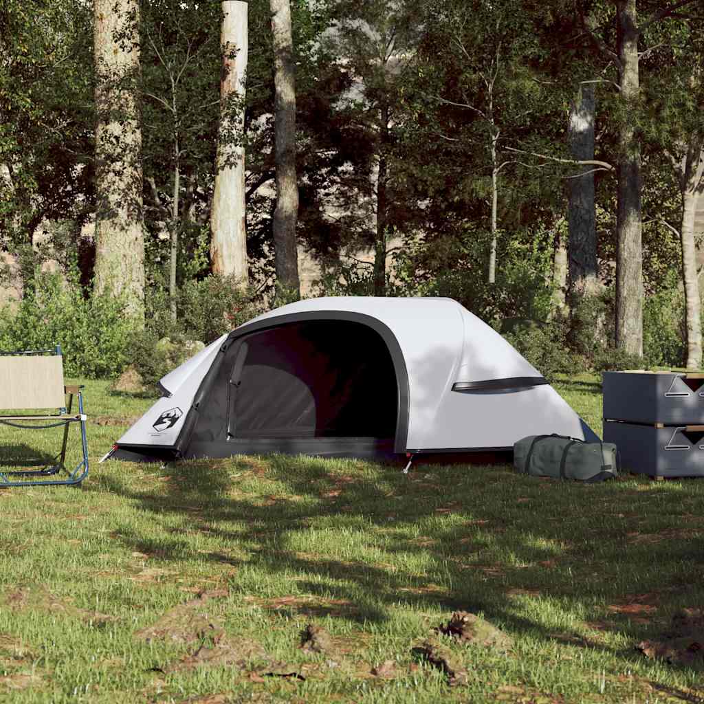 Tenda a cupola Vidaxl tessuto dannoso per 1 persona bianco