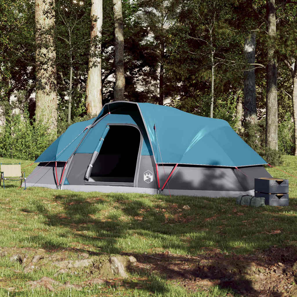 VidaXL Dome tent 9-person Waterproof Blue