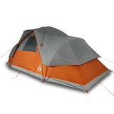 Vidaxl Dome Tent de 9 personas a prueba de agua y naranja