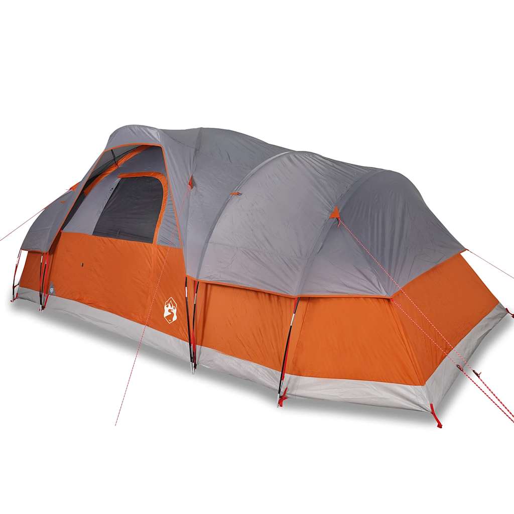 Vidaxx Kuppelzelt 11 Personen wasserdicht grau und orange