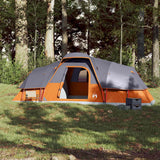 Vidaxx Kuppelzelt 11 Personen wasserdicht grau und orange