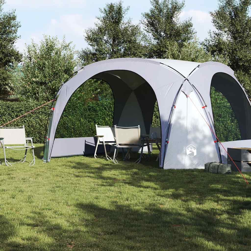 Vidaxl PartyTent imperméable blanc et gris