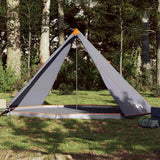 Vidaxl Tipi-Zelt für Familie 8 Personen, wasserdicht, Grau und Orange