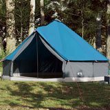 Vidaxl Tipi-Zelt für Familie 12 Personen wasserdicht blau