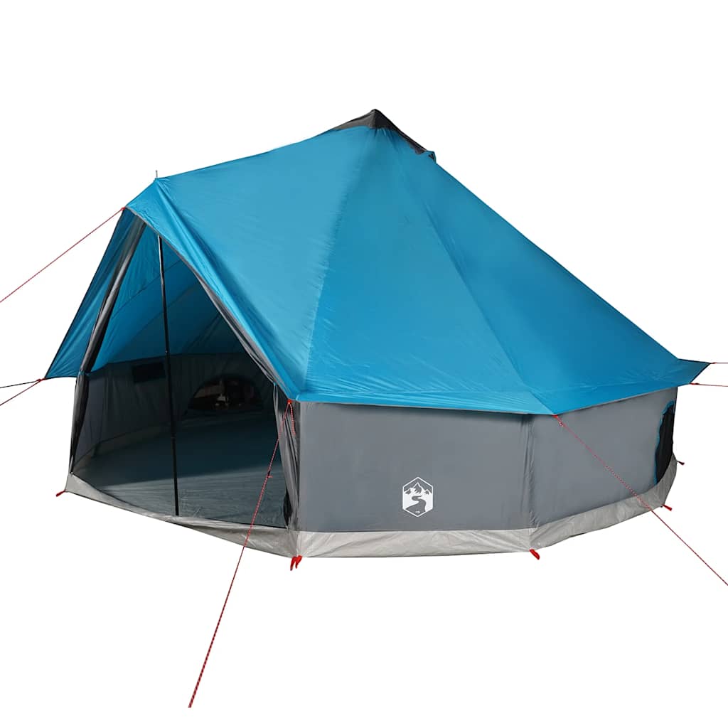 Vidaxl Tipi-Zelt für Familie 10 Personen wasserdicht blau