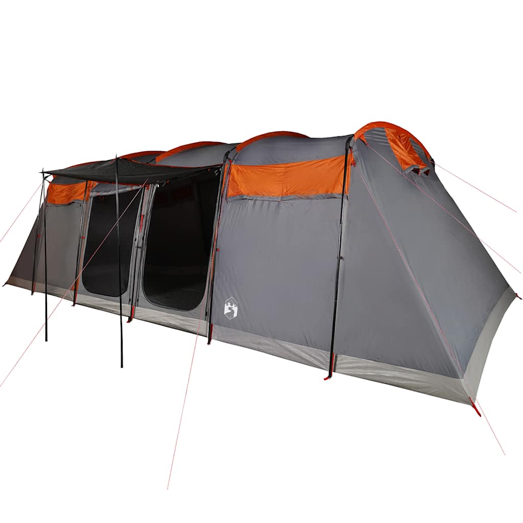 Vidaxl Tung Tent de 10 personas a prueba de agua y naranja