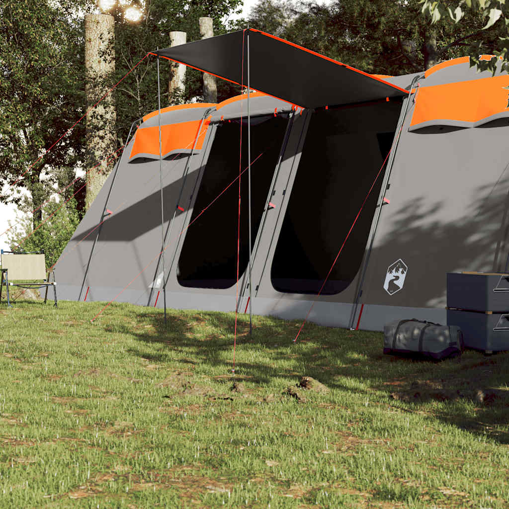 Vidaxx Tunnelzelt 10 Personen wasserdicht grau und orange