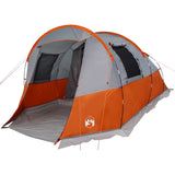 Vidaxl Tunnel tent 4-person waterproof gray and orange