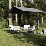 Vidaxl Camping Canvas impermeabile 300x294 cm grigio e arancione