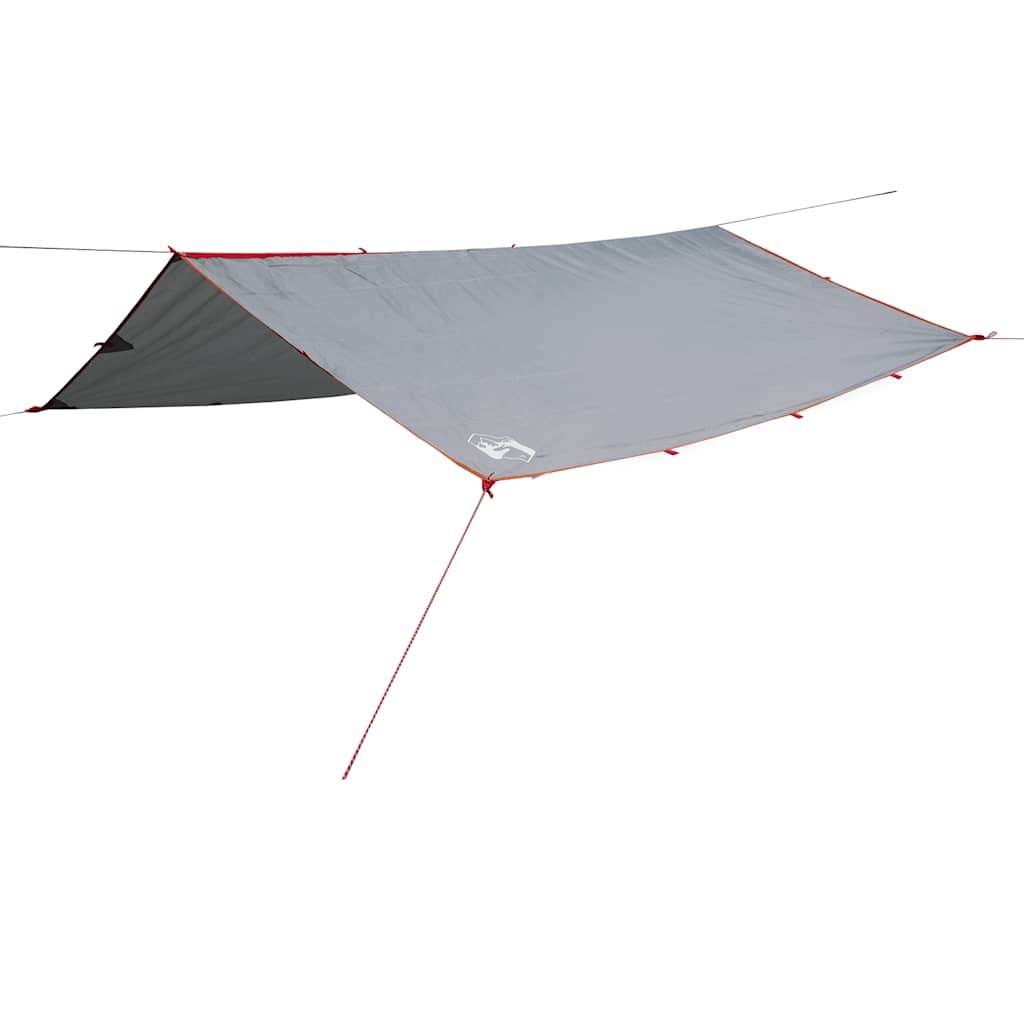 Vidaxl Camping Canvas Waterproof 300x294 cm Grey and Orange