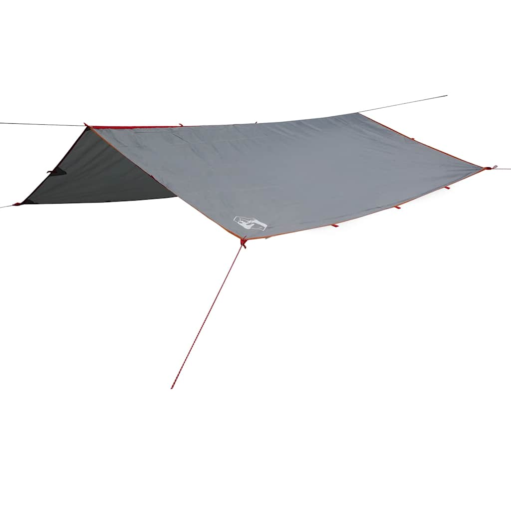 Vidaxl Camping Canopy Waterproof 360x294 cm de gris y naranja