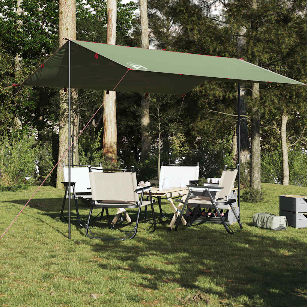 Vidaxl Camping nadstrešek vodoodporen 360x294 cm zelena