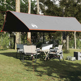 Vidaxl Camping Canvas Waterproof 500x294 cm Grey and Orange