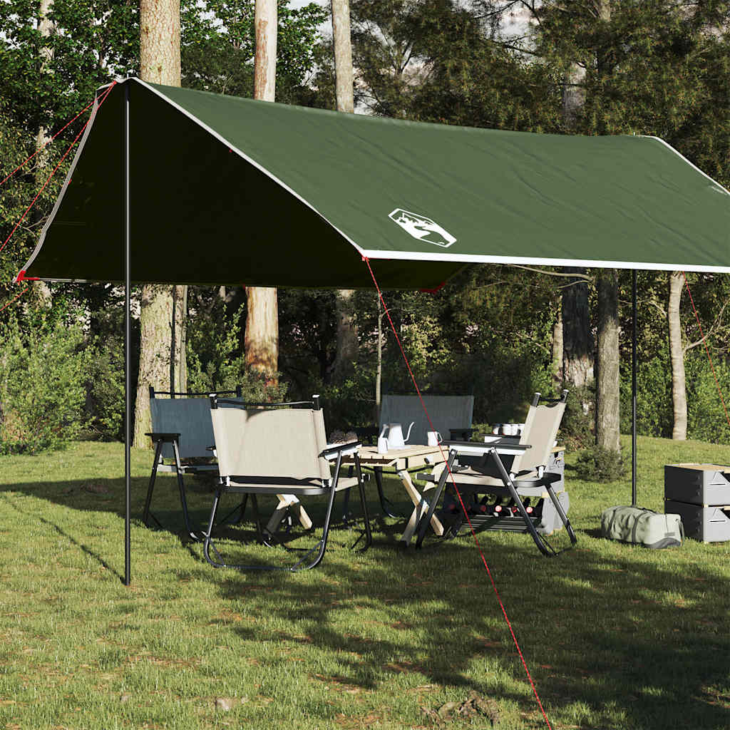 Vidaxl Camping Canopy Waterproof 430x380x210 cm verde