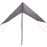 Vidaxl Camping Canvas étanche 430x380x210 cm gris et orange