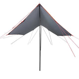 Vidaxl Camping Canvas Waasserdicht 460305x210 cm Grey an orange