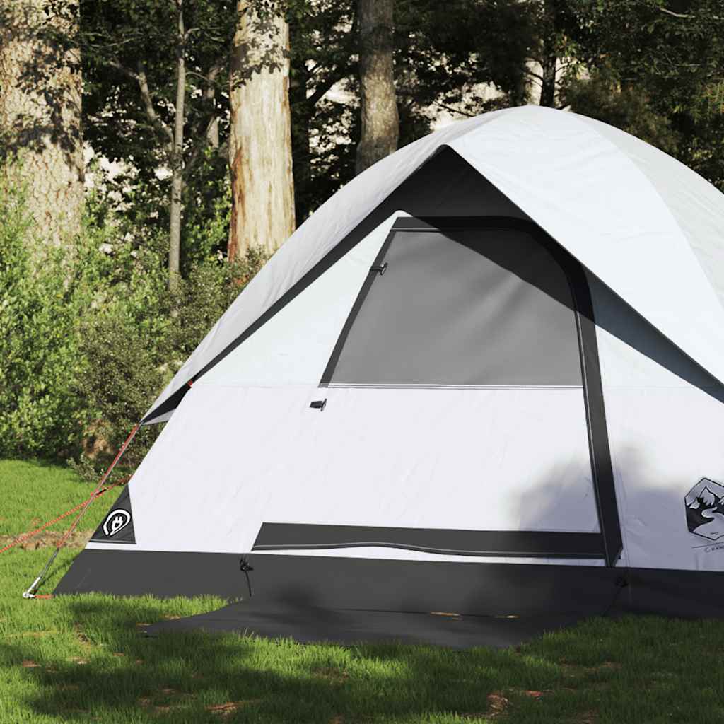 Vidaxl dome tente 2 personnes imperméabiliser tissu blanc