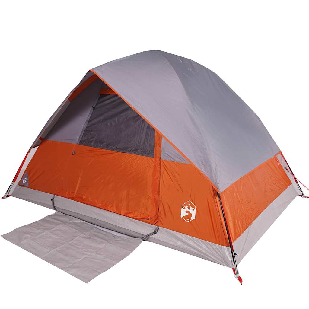 VidaXL Kuppelzelt 4-Personen wasserdicht orange