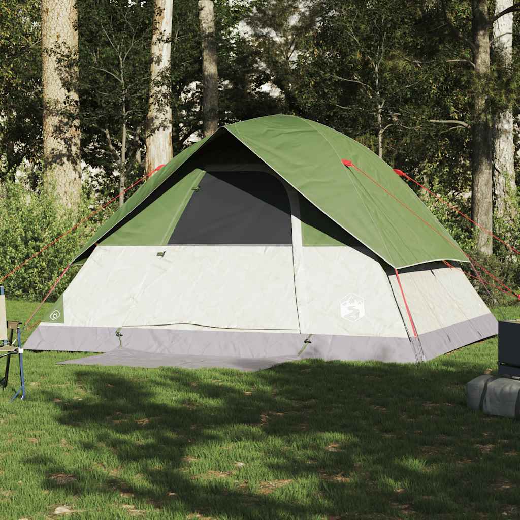 Vidaxl Dome Tenda a 6 persone impermeabile verde