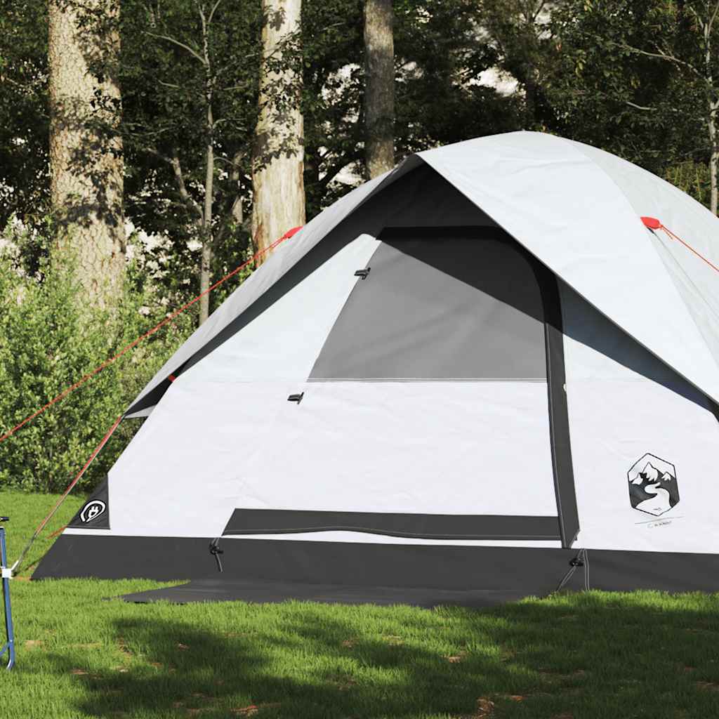 Vidaxl Kuppelzelt 6-Personen wasserdichter Verdunkelungsstoff weiß