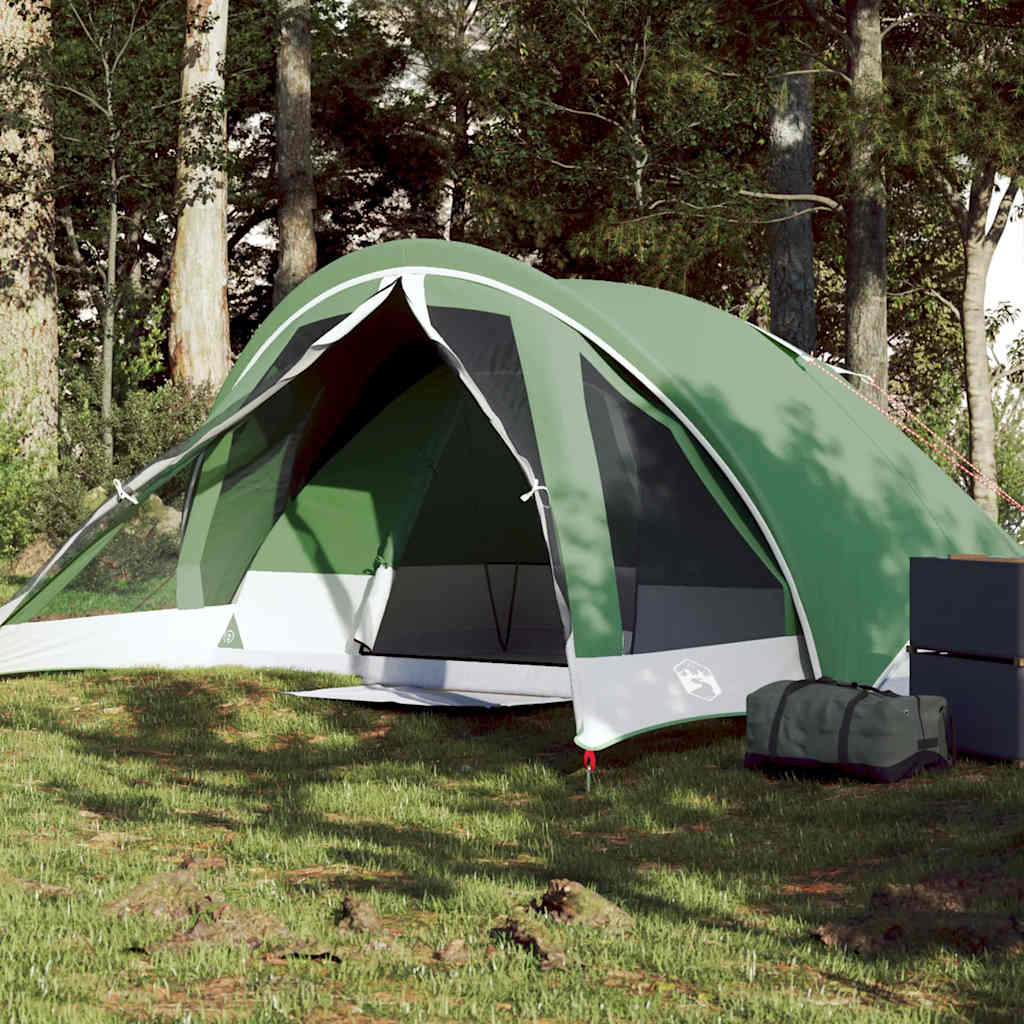 Vidaxl Tent à 4 personnes étanche verte