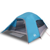 Vidaxl dome tente 4 personnes imperméables bleu