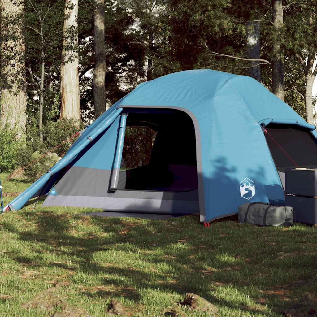 Vidaxl Dome Tenda Blu impermeabile per 4 persone