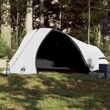 Vidaxl dome tente 4 personnes imperméables tissu damnant blanc